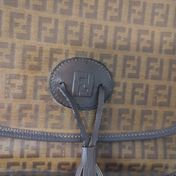 Fendi zucca vintage coated canvas crossbody EUC - Picture 2 of 10